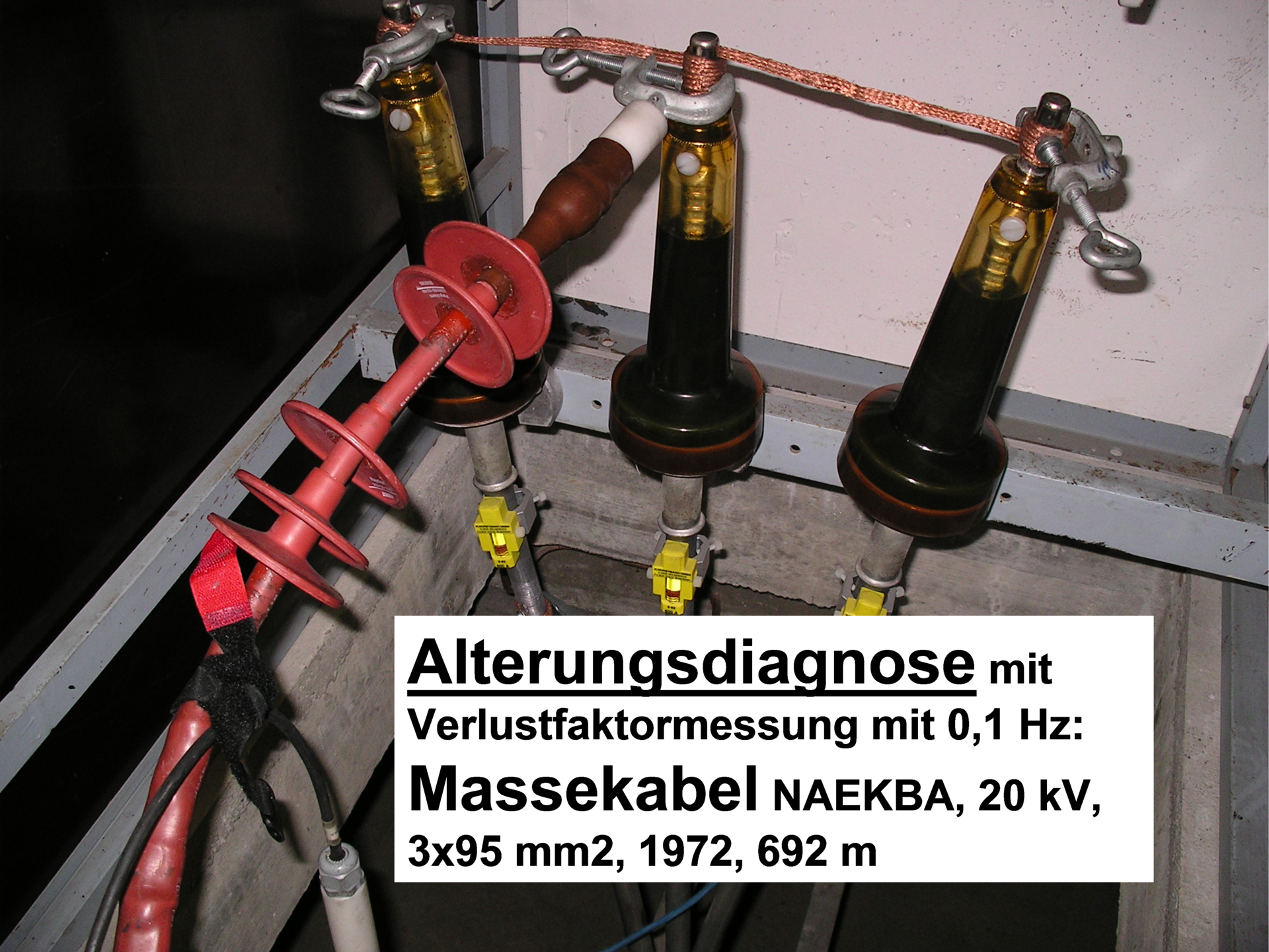 Alterungsdiagnose an Massekabel